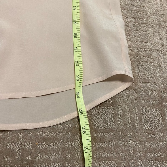 {Vince} Contrast Trim Buff Silk Blouse | Black + Cream ~ Size 2 - Picture 9 of 16